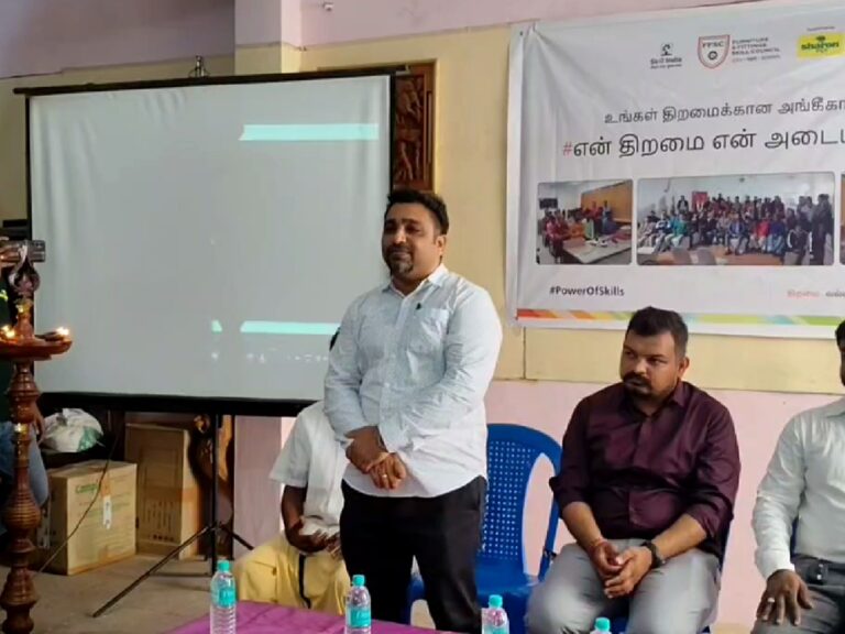 K. Abhishek, FFSC carpenter training program, Chennai